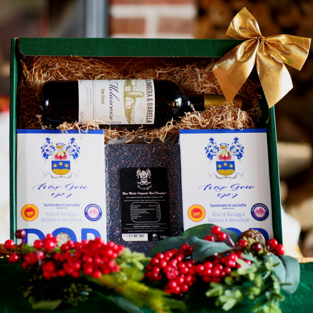 Riso Goio | Confezione Regalo - Riso Dop NerodiGoio e Vino